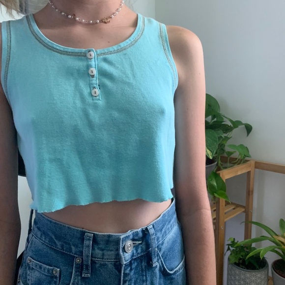 🪴vintage blue tank🪴 - Picture 1 of 2